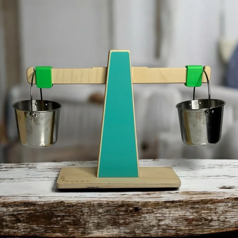 Lovevery Enthusiast Play Balance Beam Learn Scale Pails Stem Toy Montessori